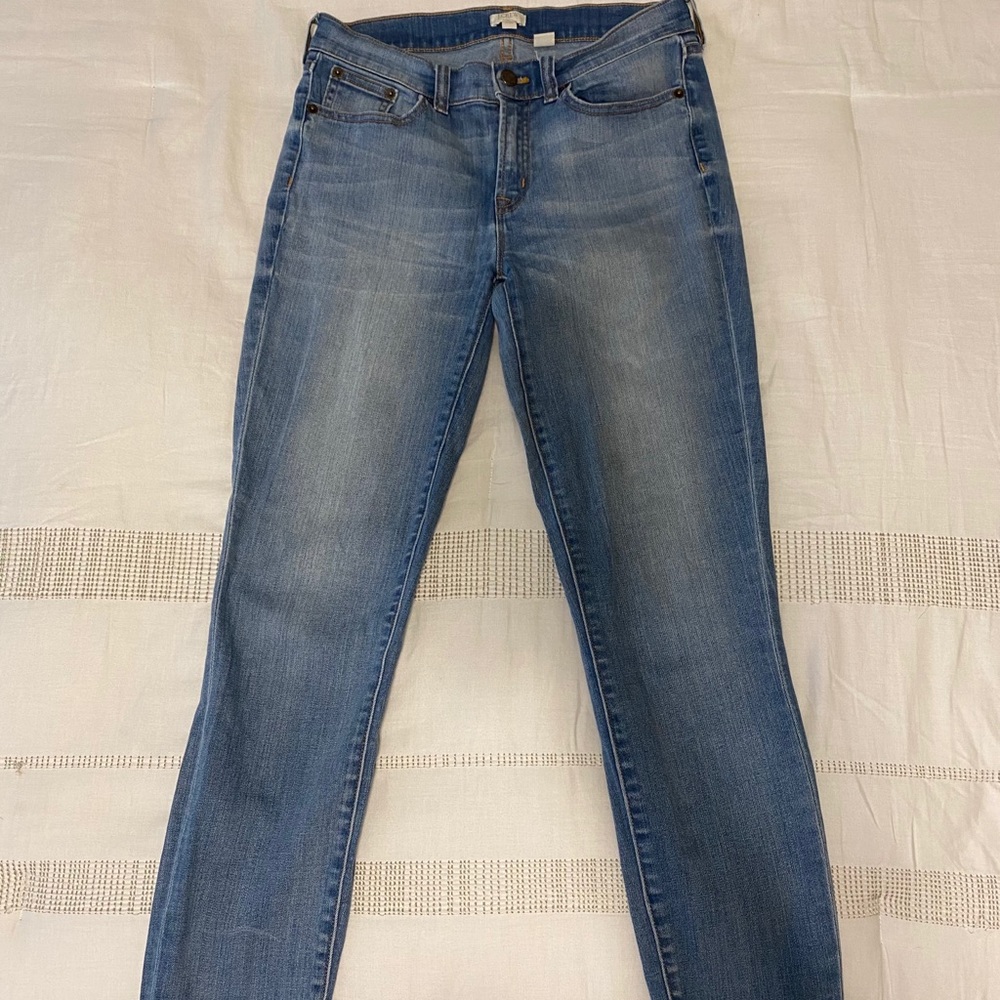 J. Crew stretch skinny Jean light wash
